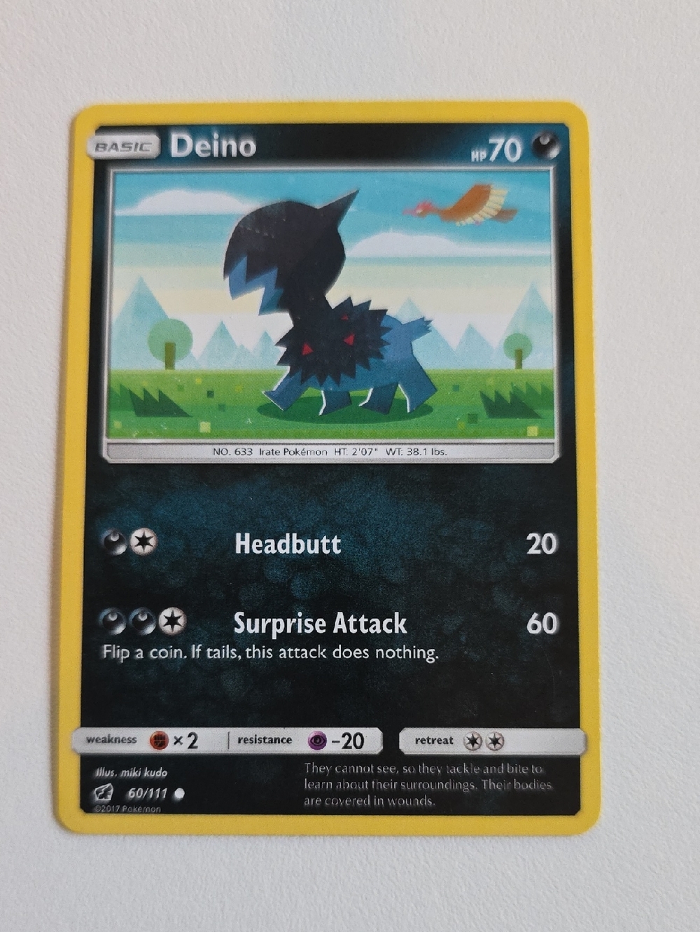Pokemon Deino And Zweilous Card - Picture 2 of 5
